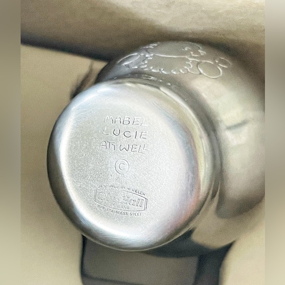 Vintage Old Hall Child’s Stainless Steel Egg Cup Mabel Lucille Atwell Engraved - Picture 3 of 5